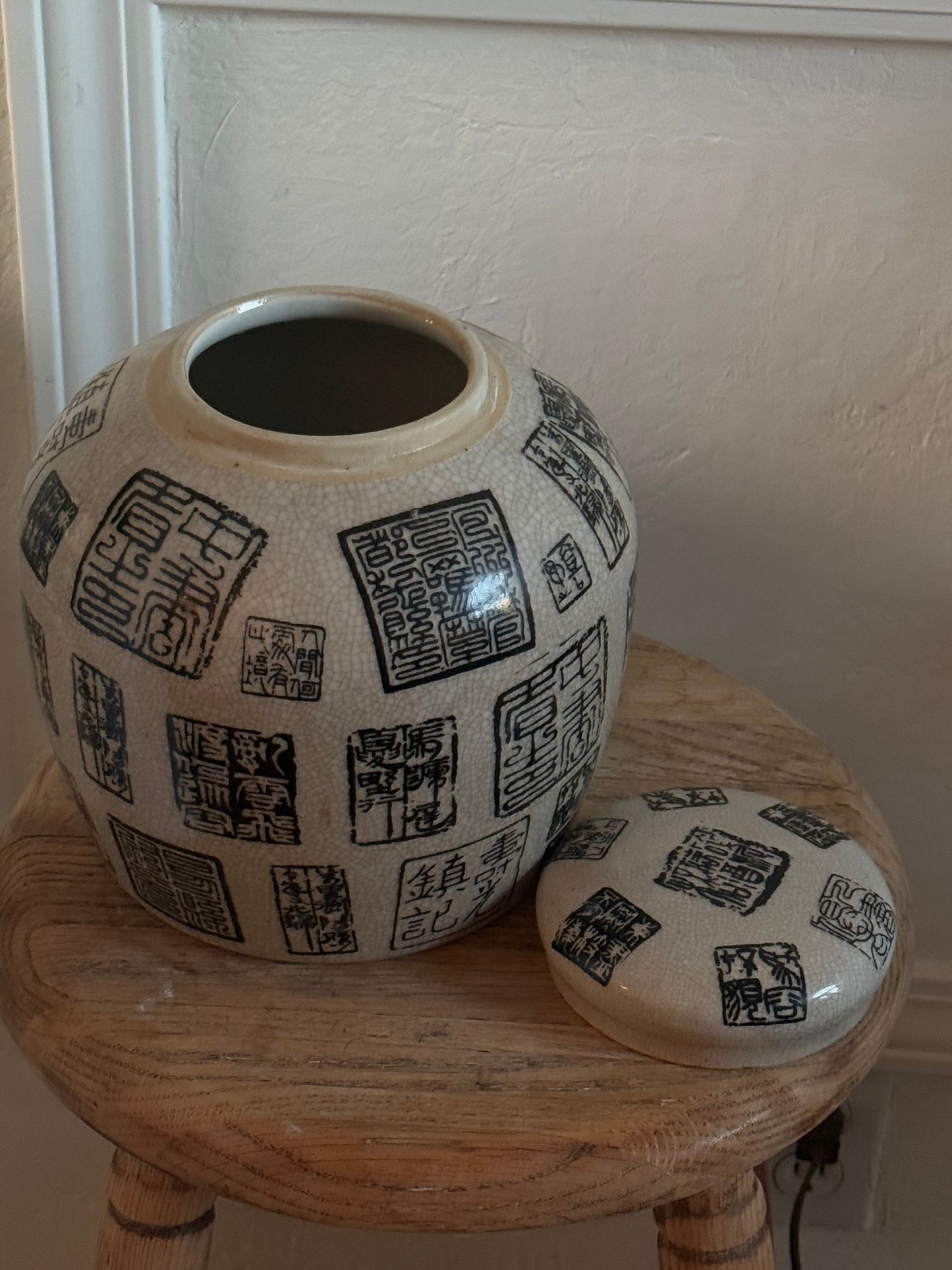 Black & White Chinese Ginger Jar