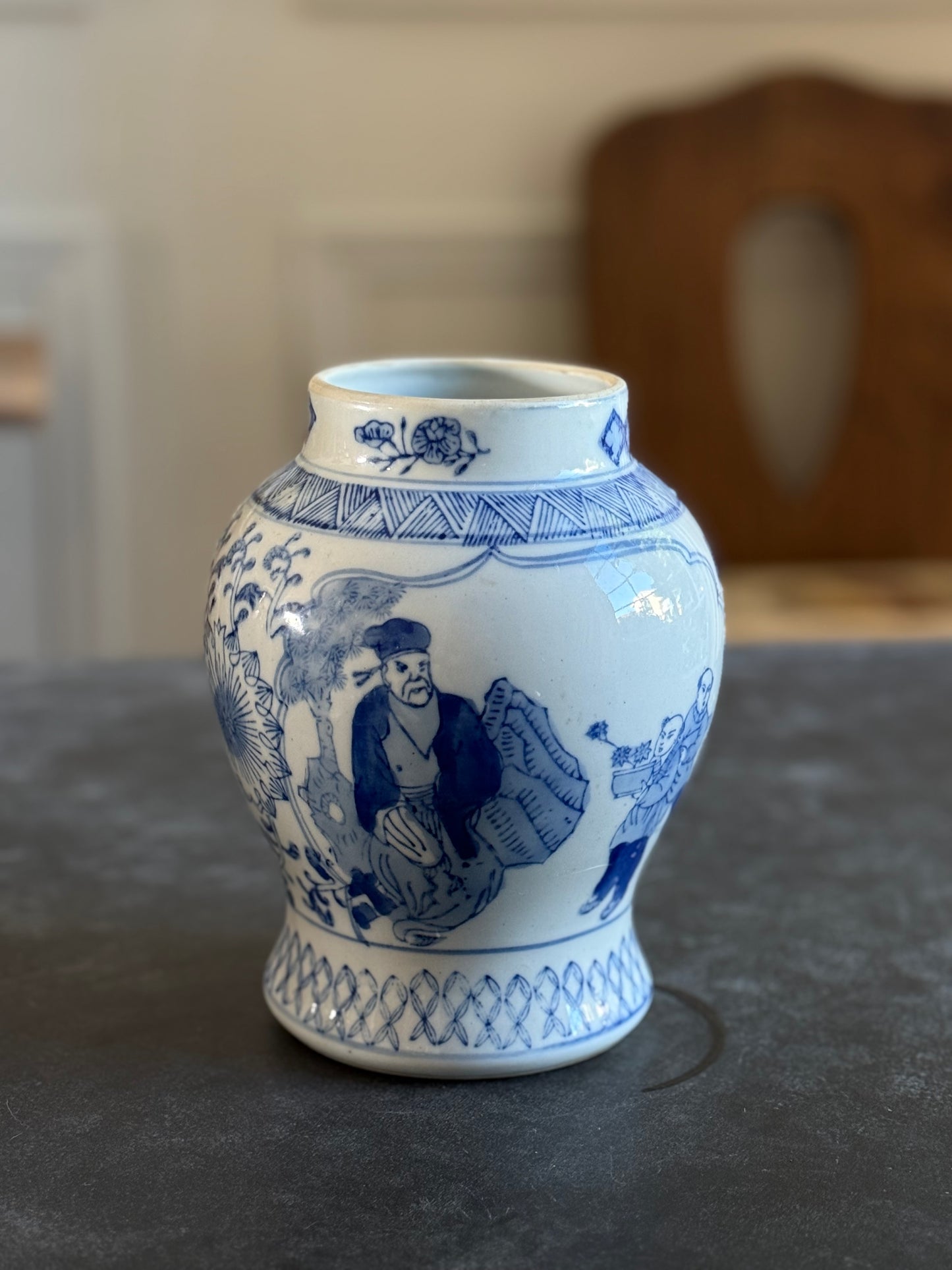 Vintage Blue & White Vase