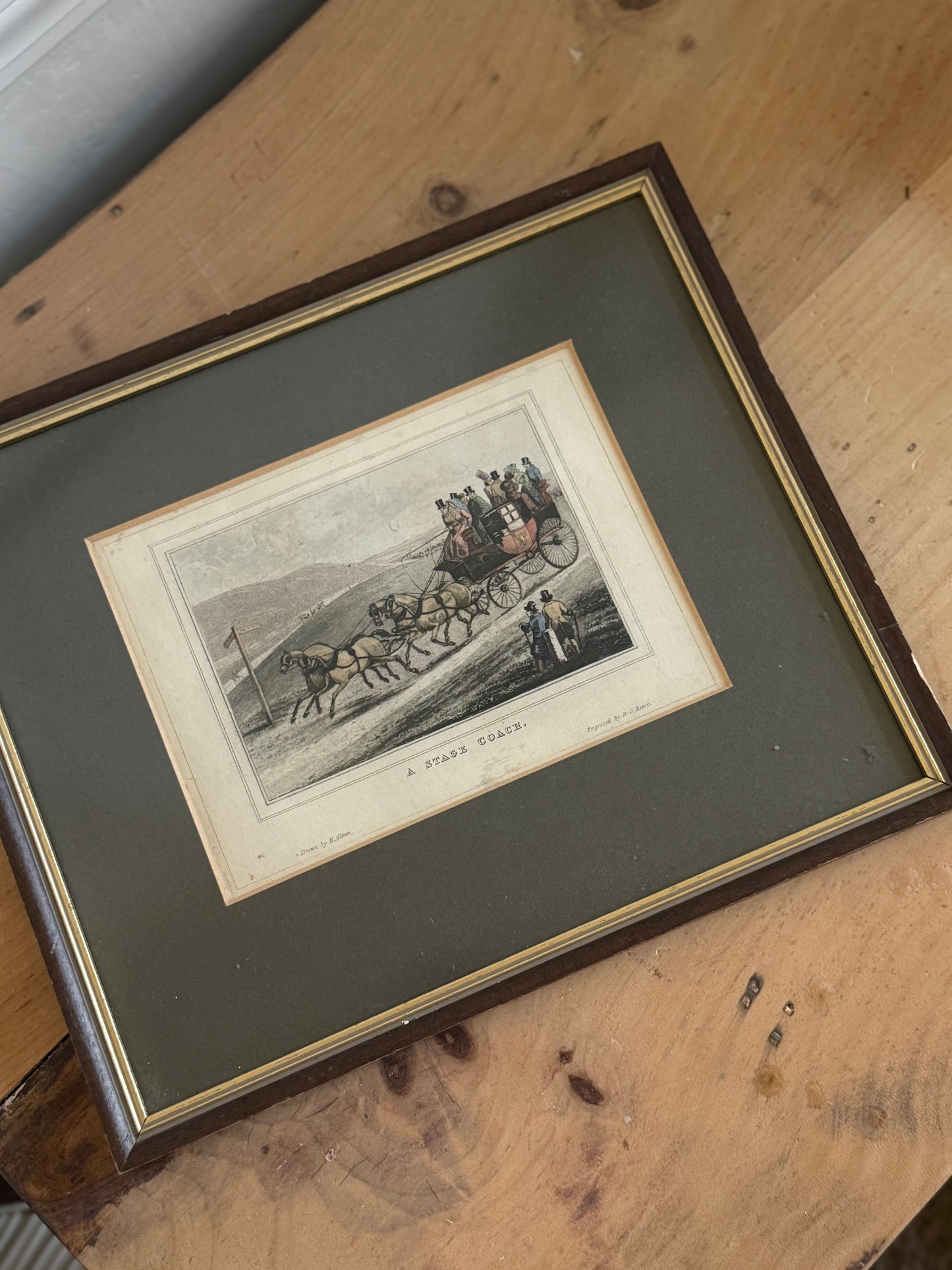 Stagecoach Framed Lithograph