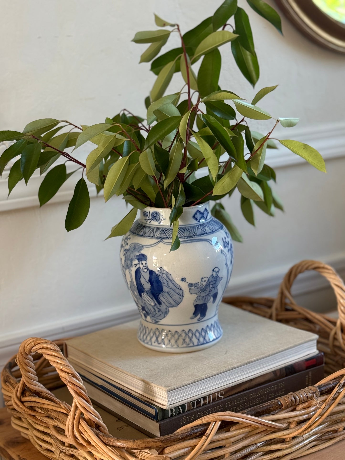 Vintage Blue & White Vase