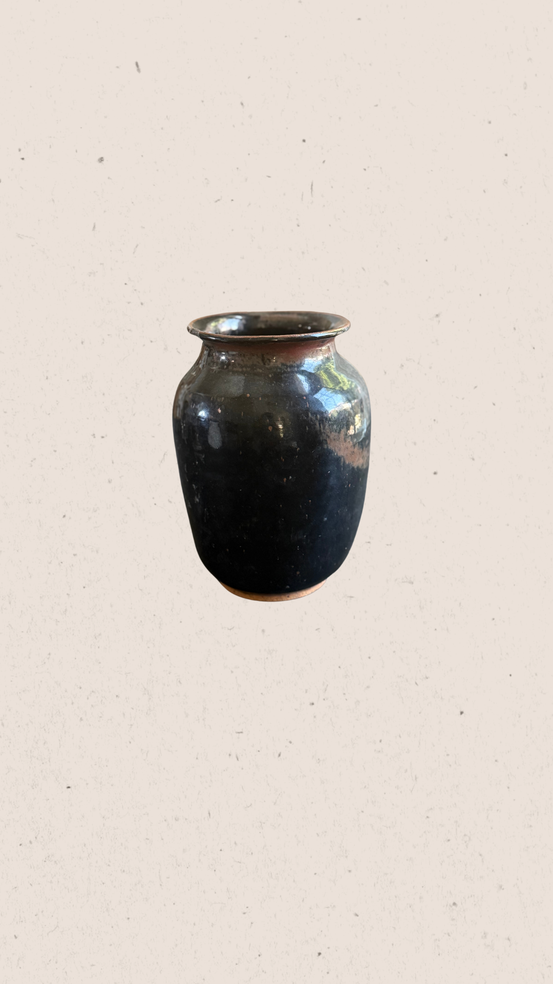 Small Glazed Pottery Jar