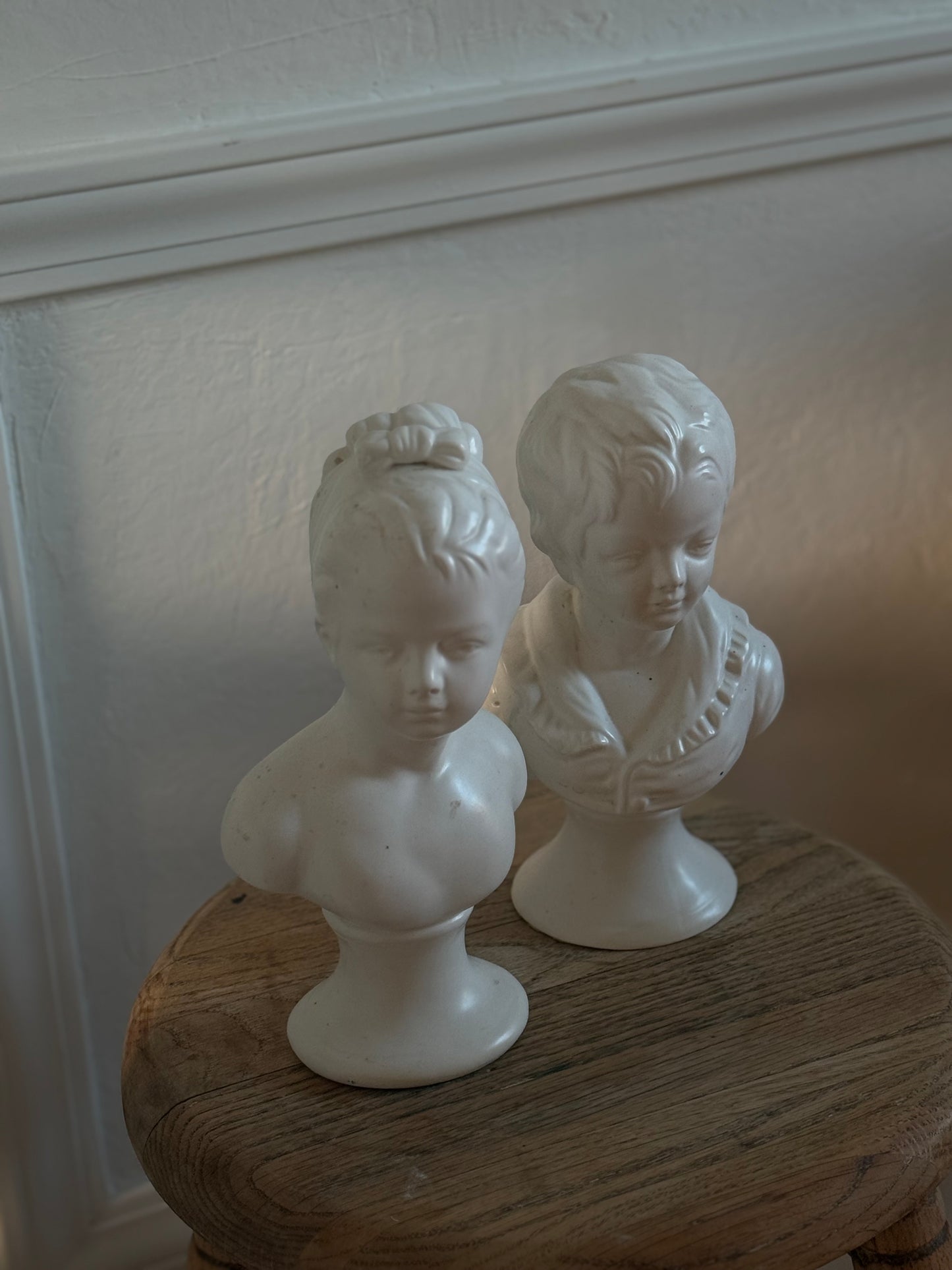 Vintage Boy & Girl Busts