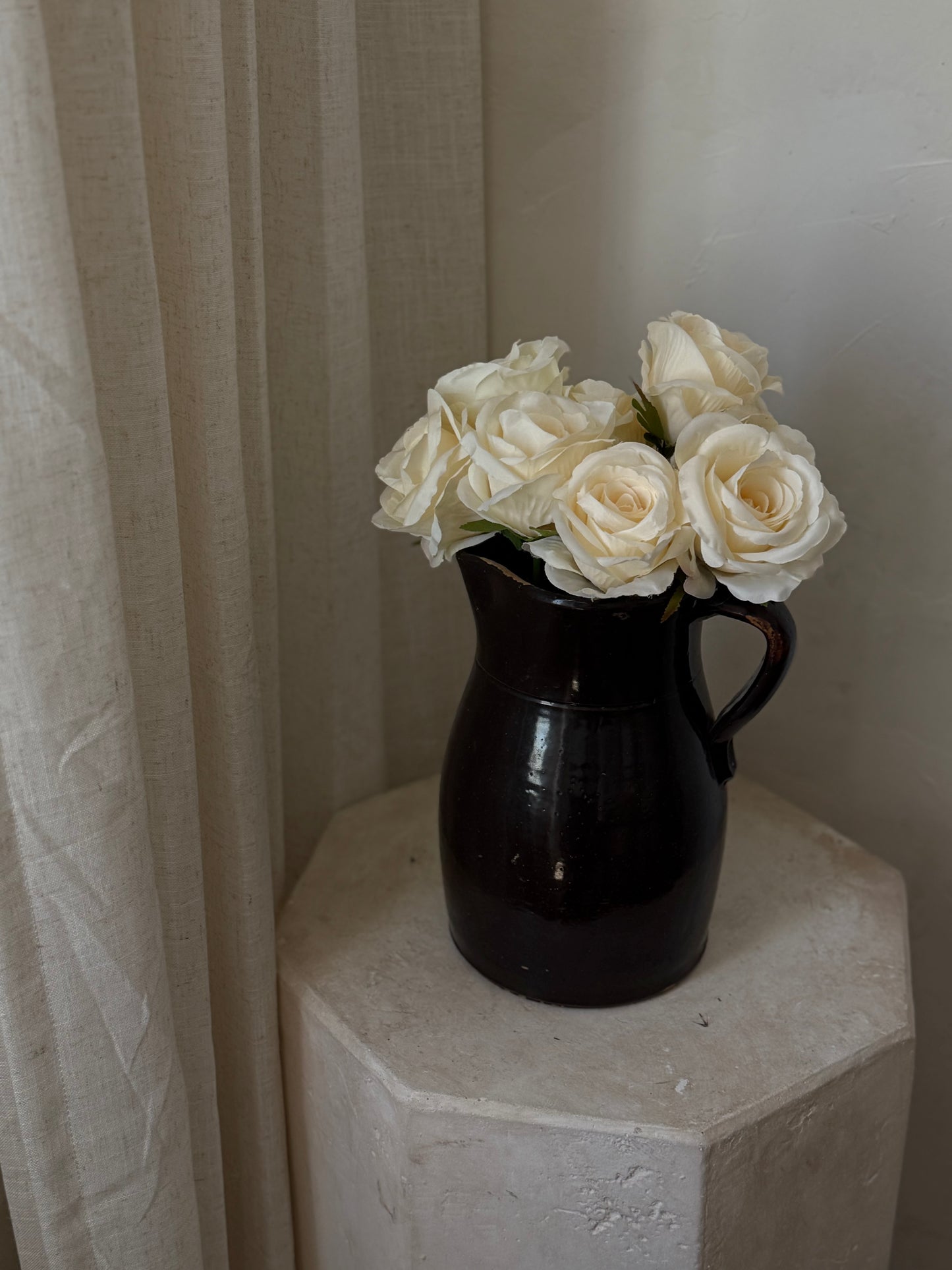 Antique Stoneware Pitcher