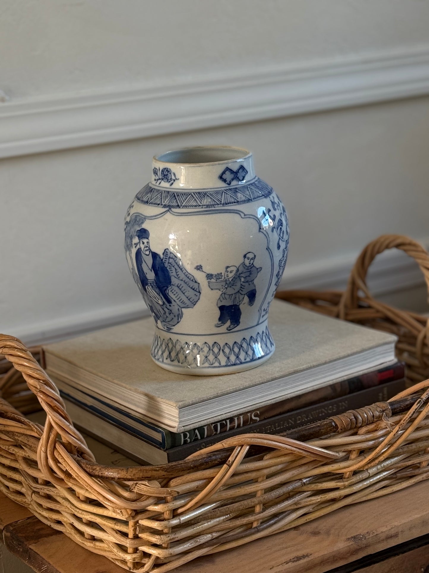Vintage Blue & White Vase