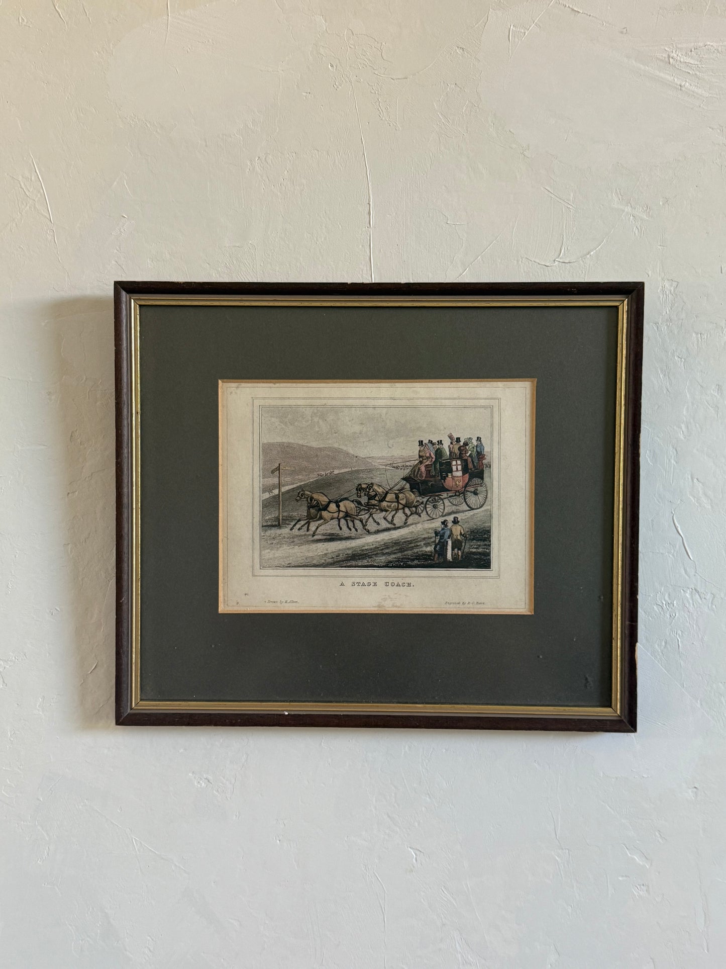 Stagecoach Framed Lithograph