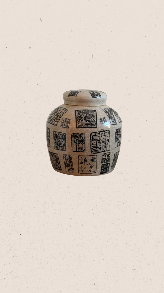 Black & White Chinese Ginger Jar