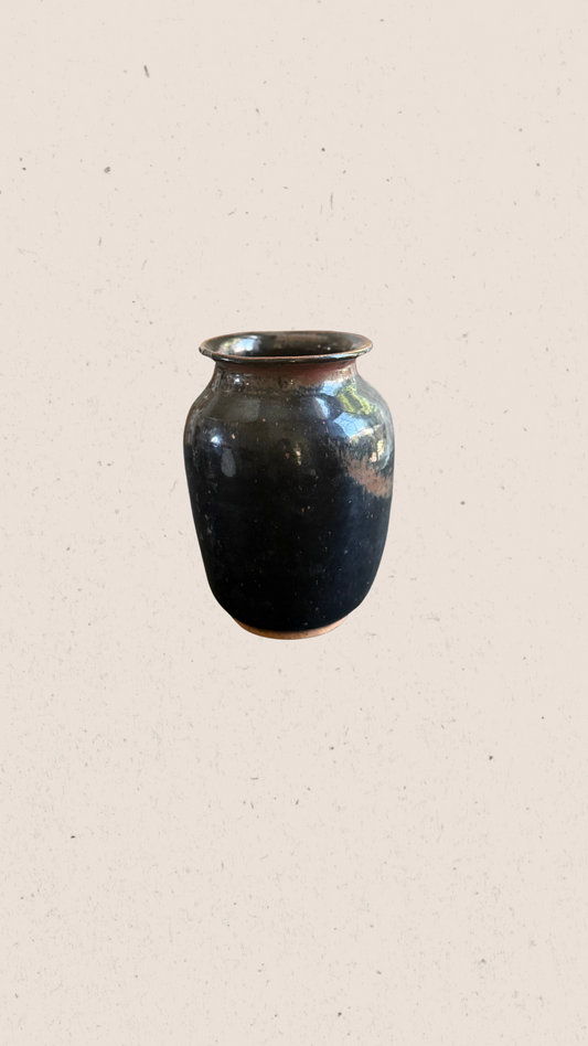 Small Glazed Pottery Jar