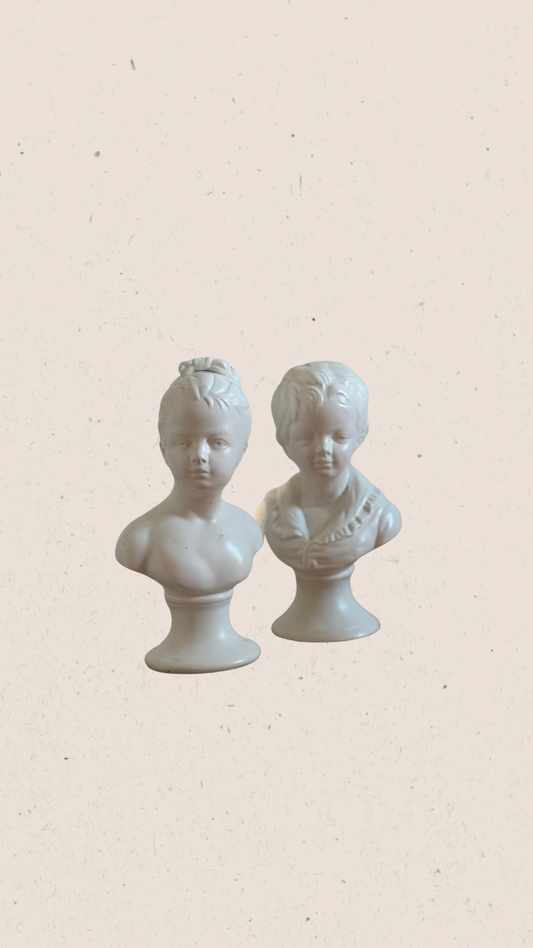Vintage Boy & Girl Busts