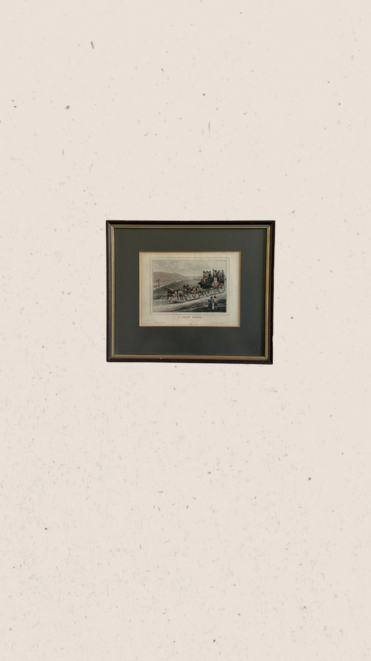 Stagecoach Framed Lithograph
